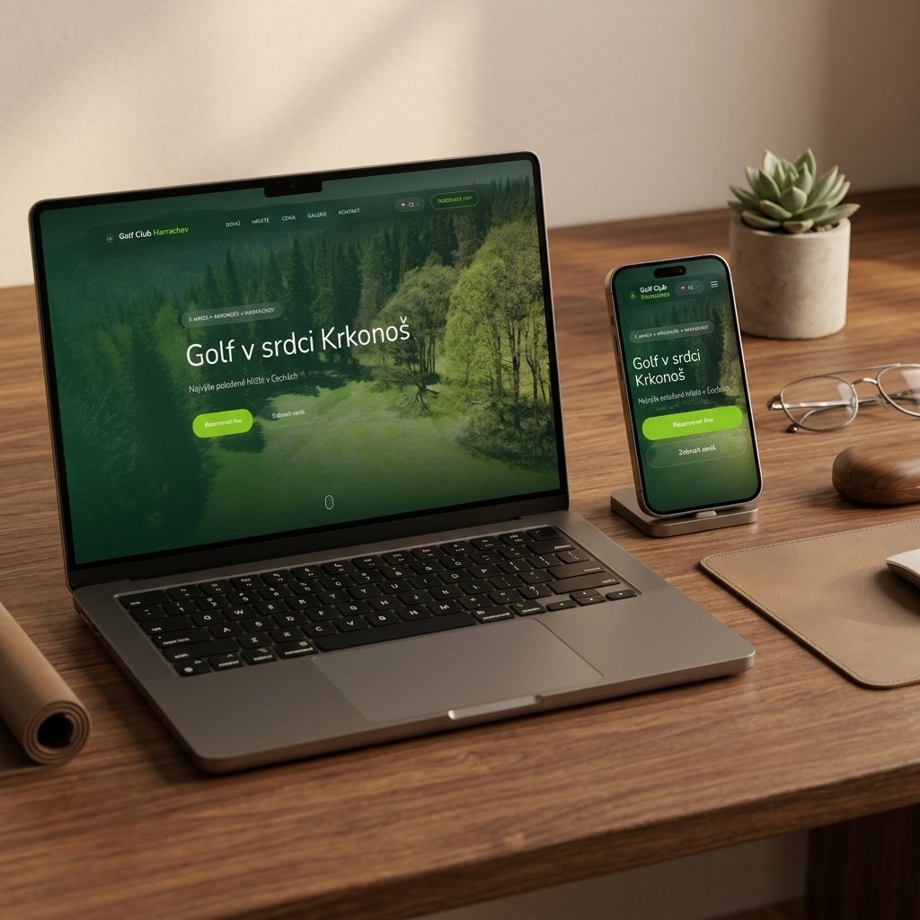 Golf Harrachov - moderní web golfového klubu
