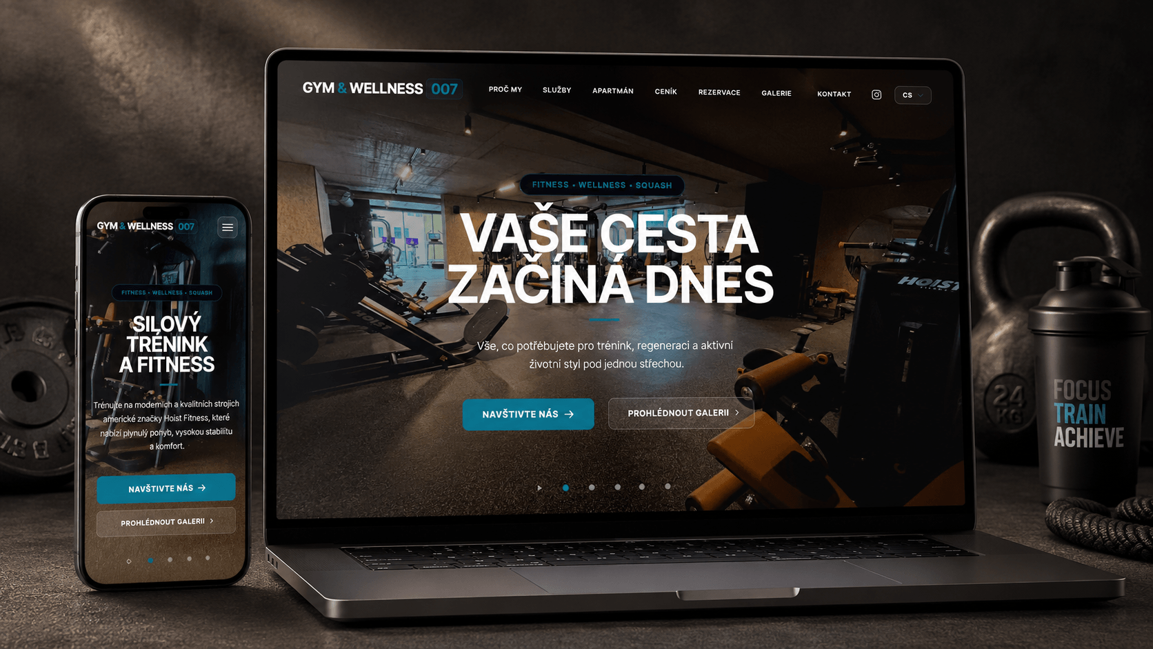 Gym & Wellness 007 - moderní fitness a wellness web